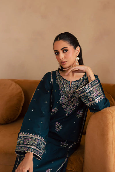 BATIK-2PC DHANAK SEQUIN EMBROIDERED SHIRT & EMBROIDERED TROUSER-BIC-109