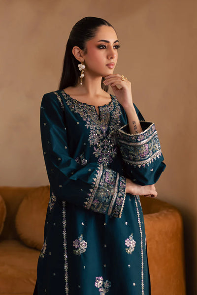 BATIK-2PC DHANAK SEQUIN EMBROIDERED SHIRT & EMBROIDERED TROUSER-BIC-109