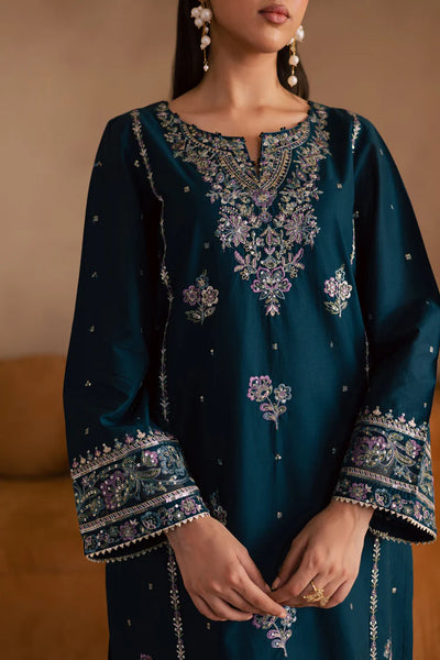 BATIK-2PC DHANAK SEQUIN EMBROIDERED SHIRT & EMBROIDERED TROUSER-BIC-109