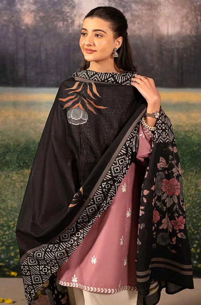 LAAM - Winter 3PC Dhanak Embroidered Suit - QA-1445