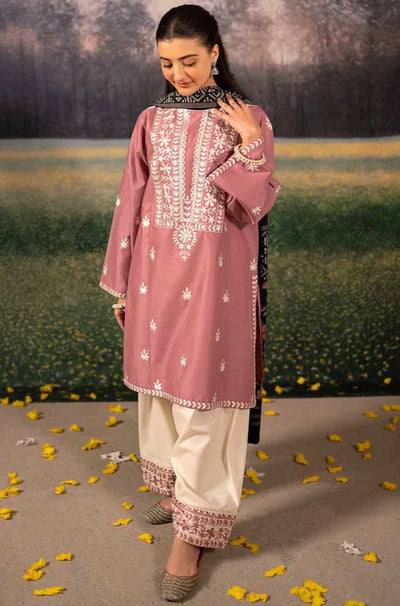 LAAM - Winter 3PC Dhanak Embroidered Suit - QA-1445