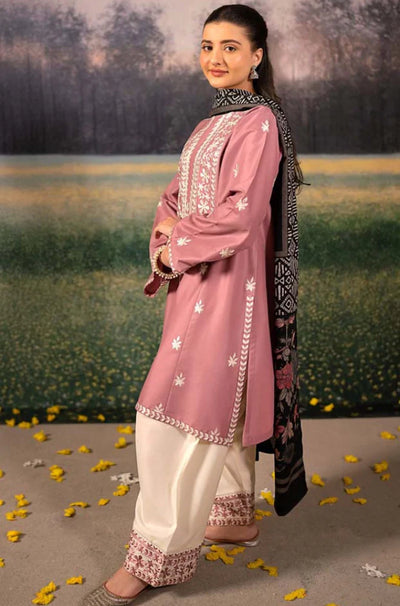 LAAM - Winter 3PC Dhanak Embroidered Suit - QA-1445