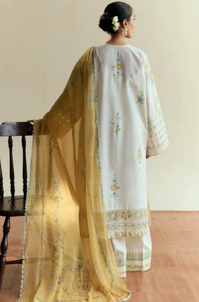 Coco by Zara Shahjahan- Winter 3PC Dhanak Embroidered Suit - QA5532