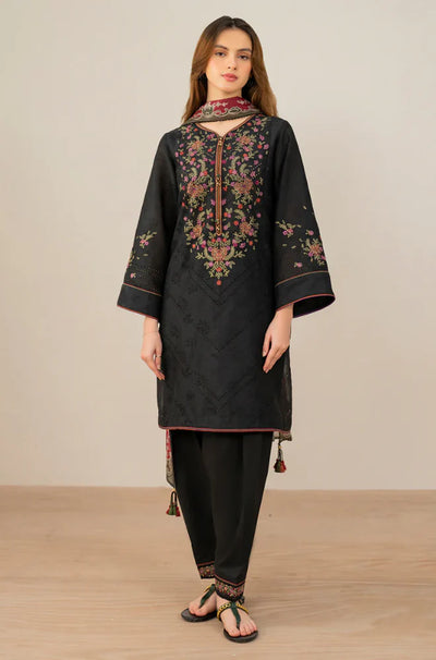 Jazmin - Winter 3PC Dhanak Embroidered Suit - QA8710