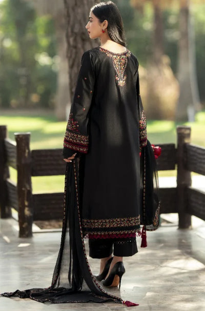 Zara Shahjahan - Winter 3PC Dhanak Embroidered Suit - QA6715