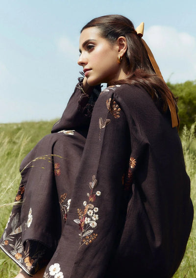 ZAHRA SHAHJAHAN- 3PC DHANAK EMBROIDERED SUIT QA-6671