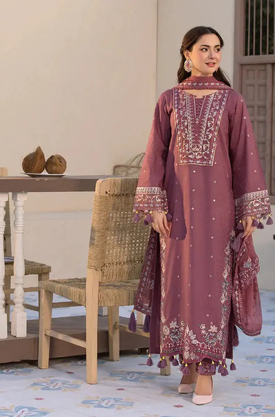 ALLYS - Winter 3PC Dhanak Embroidered Suit- QA-5677