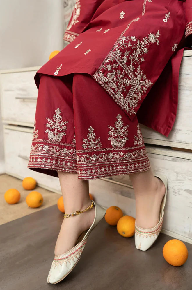 URGE - Winter 3PC Dhanak Embroidered Suit - QA555
