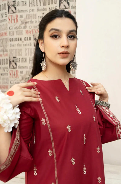 URGE - Winter 3PC Dhanak Embroidered Suit - QA555