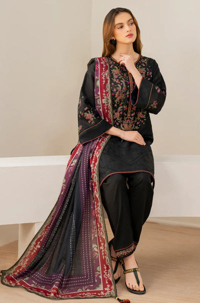 Jazmin - Winter 3PC Dhanak Embroidered Suit - QA8710