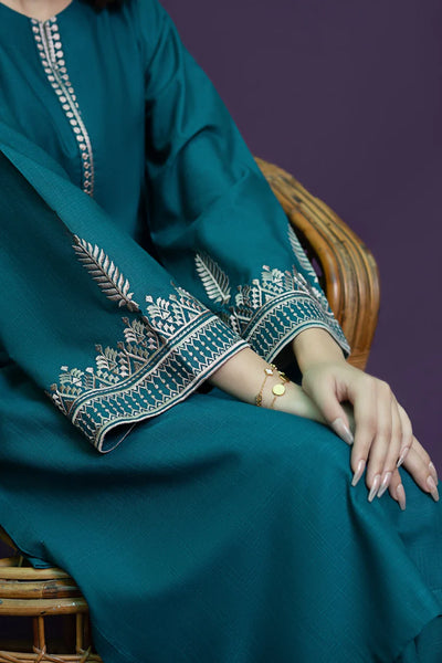 URGE-2PC DHANAK EMBROIDERED SHIRT AND EMBROIDRED TROUSER-BIC-113