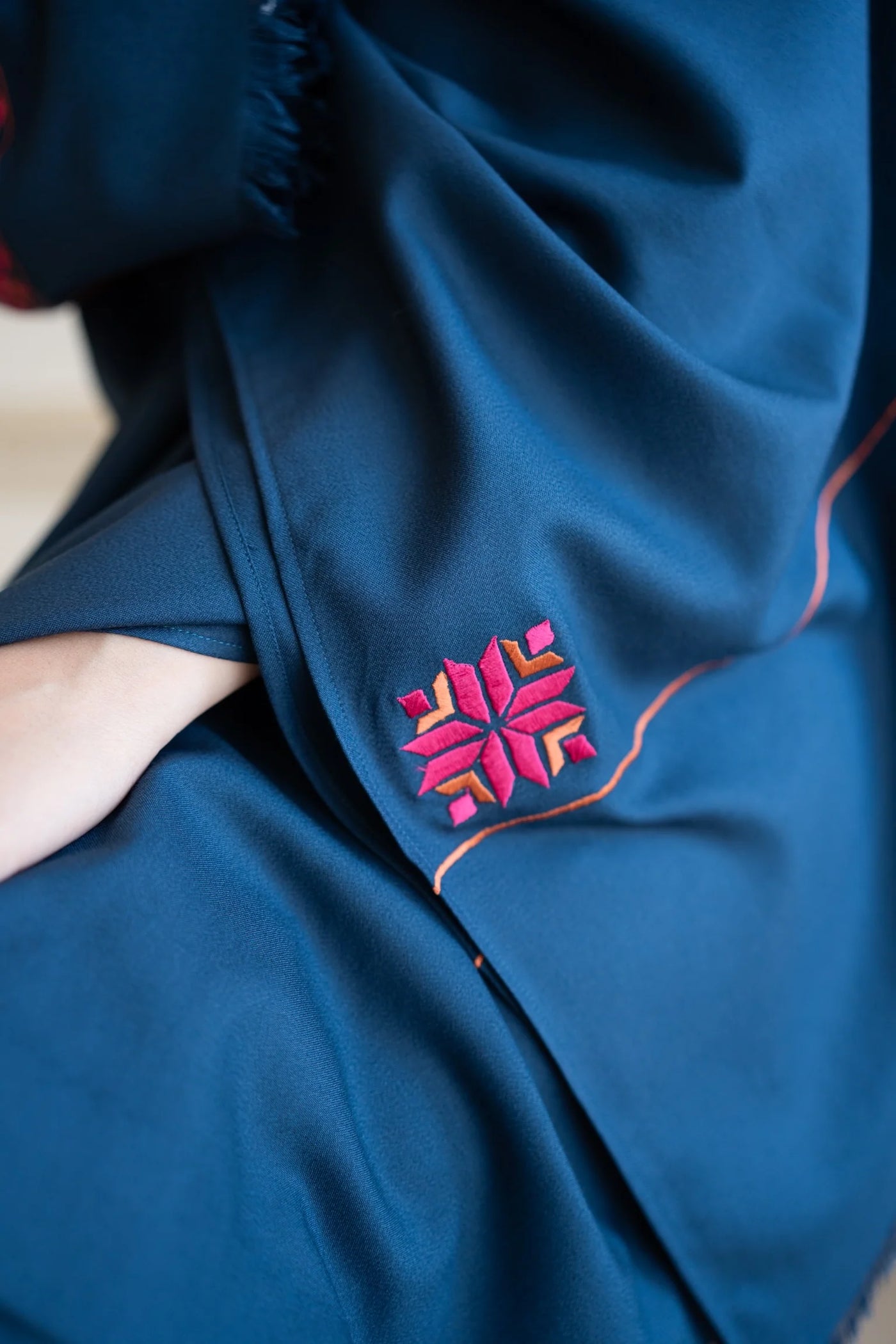 3PC Unstitched Dhanak Embroidered Shirt with Embroidered Dhanak Shawl and Trousers -QA015