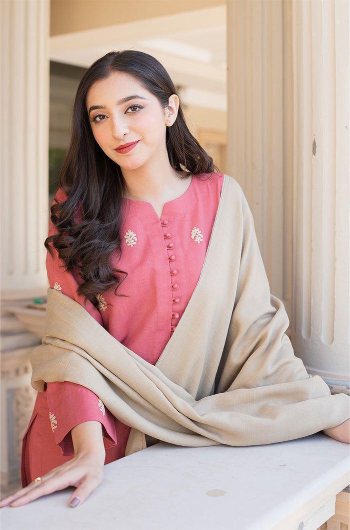 AISLING - 3PC DHANAK EMBROIDERED QA1001