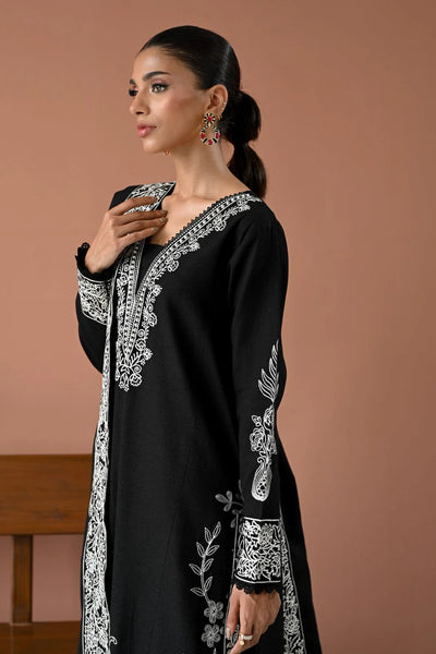 BATIK-3PC DHANAK EMBROIDERED SHIRT WITH DHANAK EMBROIDERED SHAWL & TROUSER-BIC-4177