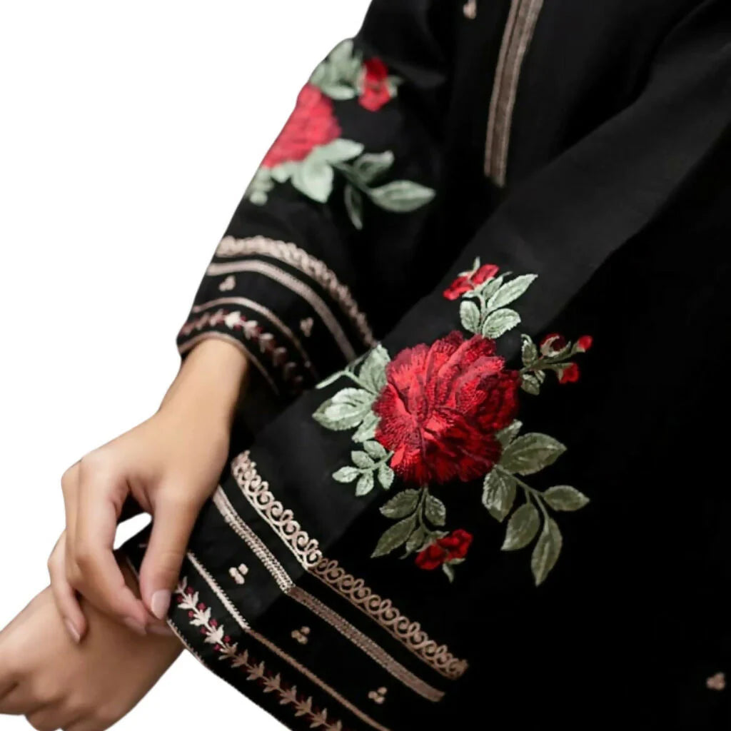 URGE - 3PC DHANAK EMBROIDERED QA-990