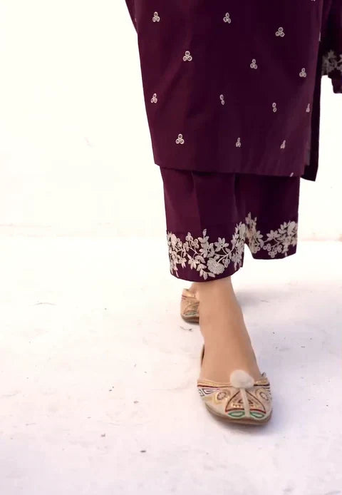 JAZMIN-3PC DHANAK EMBROIDERED SUIT QA8799