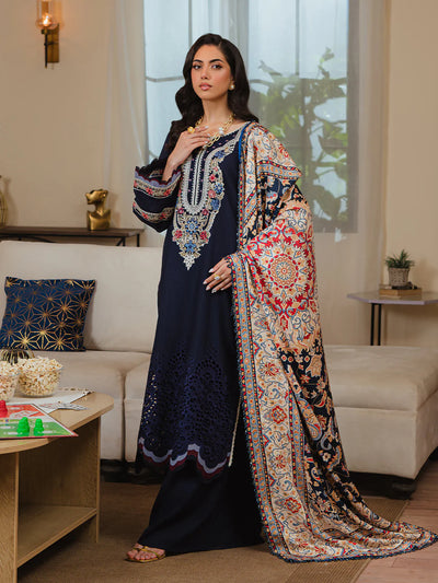 Mahnur Stella Khaddar 3pc Embroidered Luxury QA332