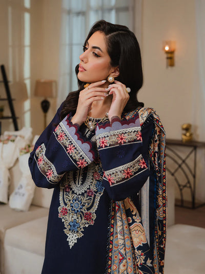 Mahnur Stella Khaddar 3pc Embroidered Luxury QA332