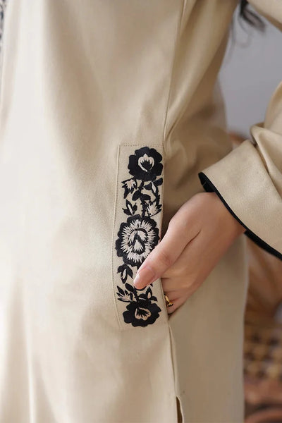 AISLING - 3PC DHANAK EMBROIDERED QA-164