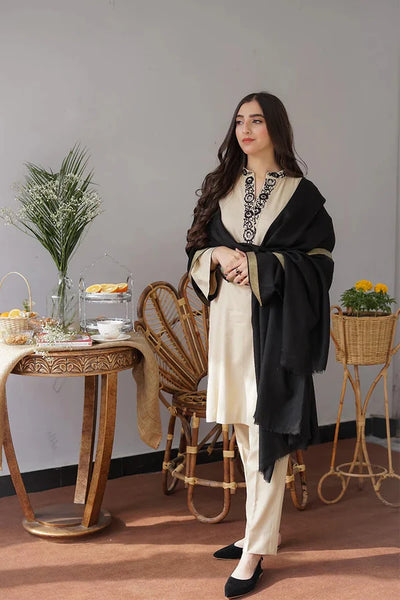 AISLING - 3PC DHANAK EMBROIDERED QA-164