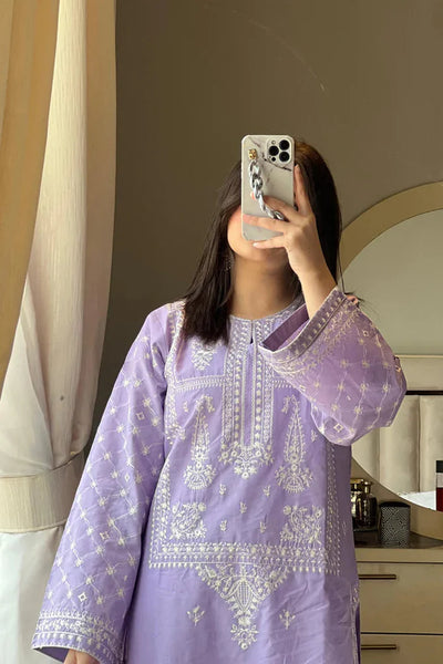 URGE-2PC DHANAK EMBROIDERED SHIRT AND EMBROIDRED SLEEVES-BIC-120